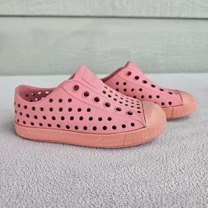 Native Jefferson Toddler SZ C6 Pink Slip-On Water Shoes Girl Algae